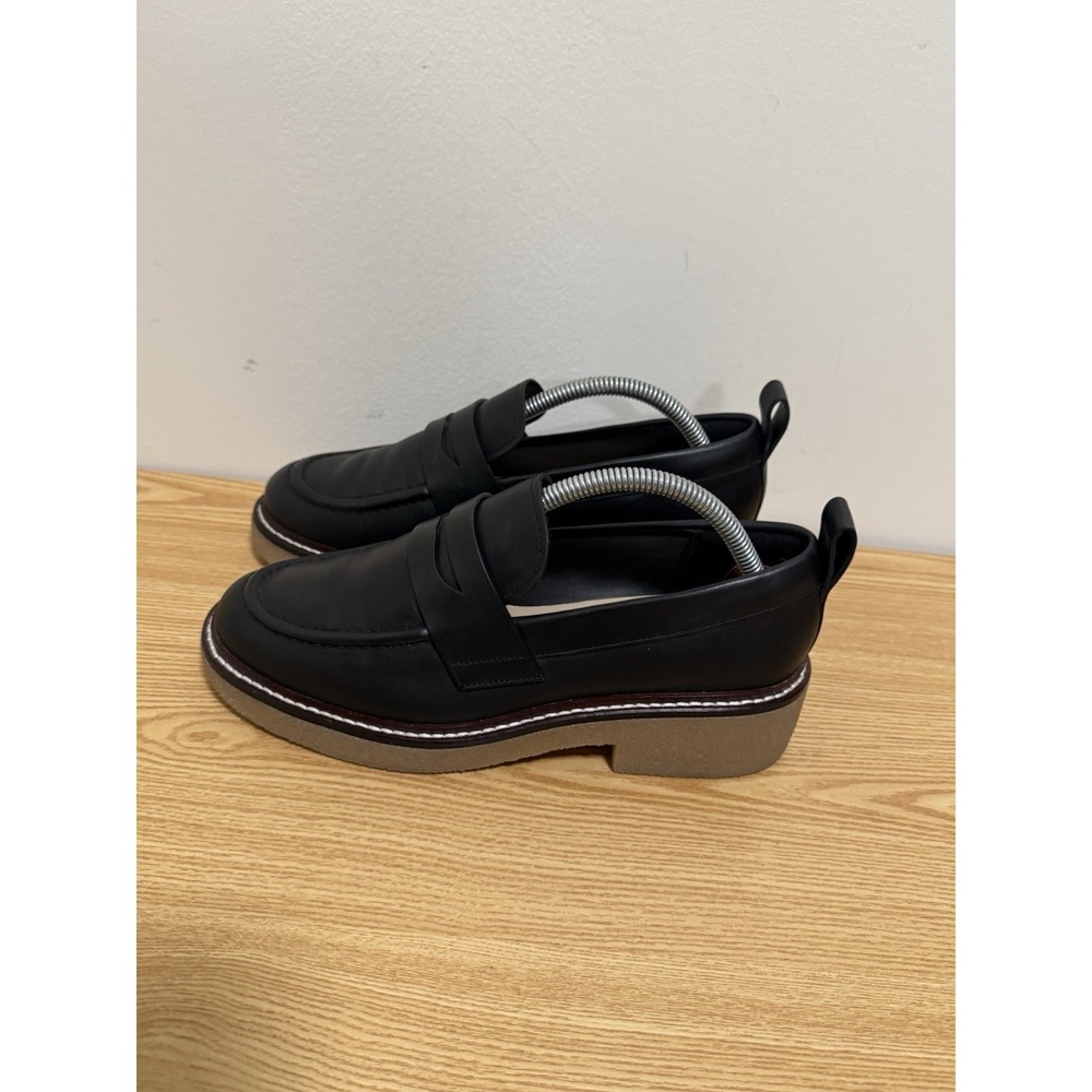 Everlane Loafers WMS SZ 7.5 BLK The‎ Gum Sole Penny Chunky Preppy Academia Shoes